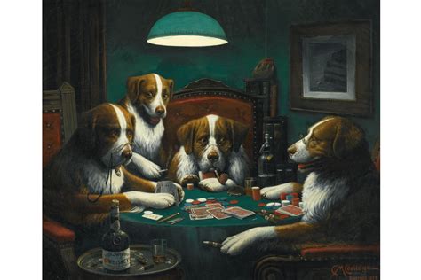 dogs playing poker painting meaning|Beloved By All But The Art World .